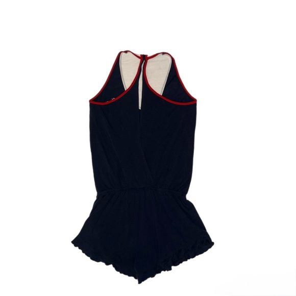 Tommy Hilfiger Navy Romper with Red and White Trim - Picture 2 of 2